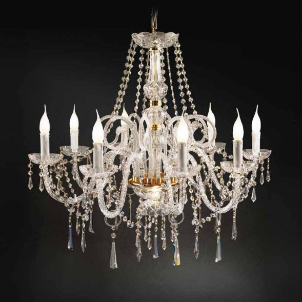 Люстра Beby Group Crystal 370/8 Light gold CUT CRYSTAL