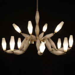 Люстра Euroluce Mov L8+4 gold vintage