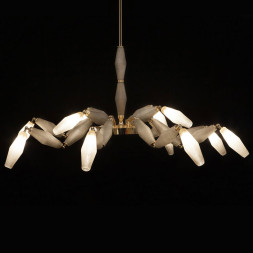 Люстра Euroluce Mov L8+4 gold vintage