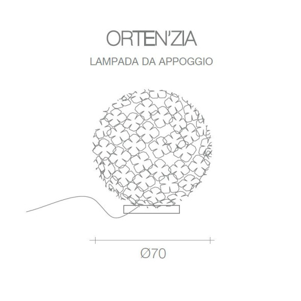 Настольная лампа Terzani Orten&#039;zia M49P H8 C8