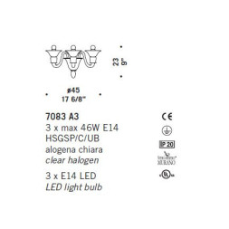 Бра De Majo 7083 A3 070830A30