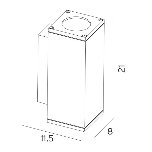 Уличный настенный светильник Norlys Sandvik 791AL