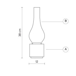 Настольная лампа Karman Amarcord CT121 1G INT
