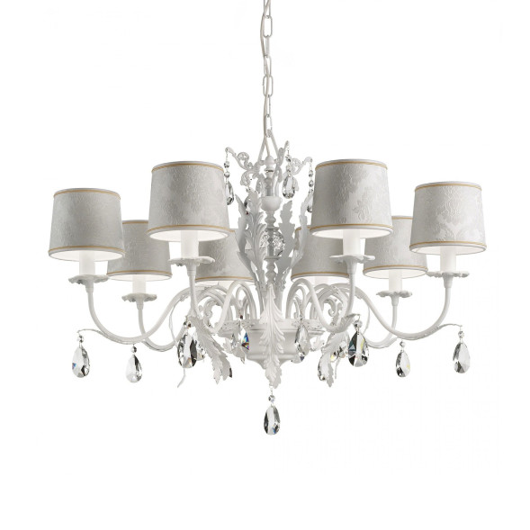 Люстра Masiero Acantia 8 V95 / DAM/14/WH Cut crystal