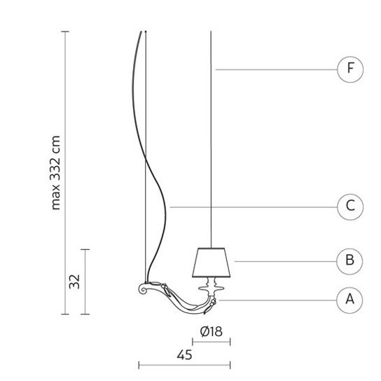 Подвесной светильник Karman Deja vu SE627-45B