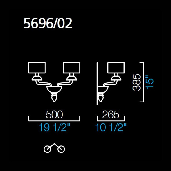Бра Barovier&amp;Toso Premiere Dame 5696/02/CC/NN