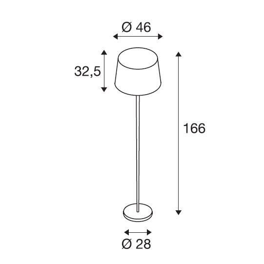 Торшер SLV Bishade 155652