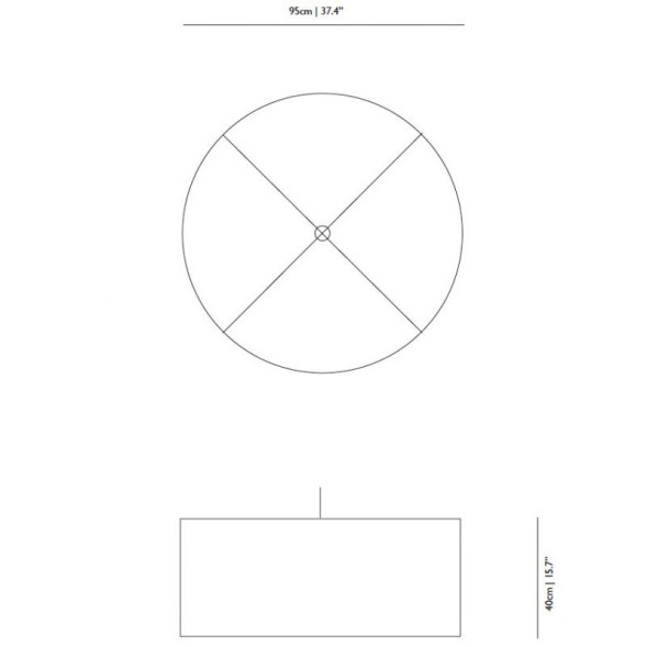 Подвесной светильник MOOOI Boon Round MOLRB-----B