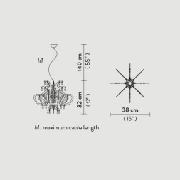 Подвесной светильник Slamp Lillibet SUSPENSION S TRANSP LIL14SOS0001TT000