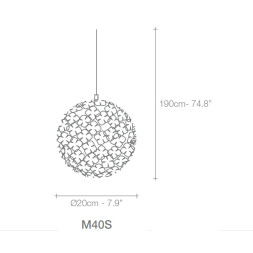 Подвесной светильник Terzani Orten&#039;zia M40S E7 C8