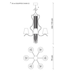 Люстра Baga Bespoke Sinuosa SN03 M04 | T23 cat.C