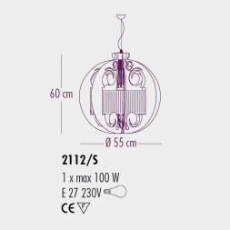 Подвесной светильник Bellart Diamante 2112/S 17/Transparent