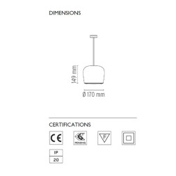 Подвесной светильник Flos AIM Small Fix Black F0098030