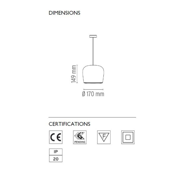 Подвесной светильник Flos AIM Small Fix Black F0098030