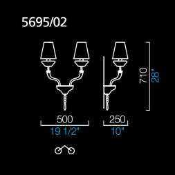 Бра Barovier&amp;Toso President 5695/02/CC/BB