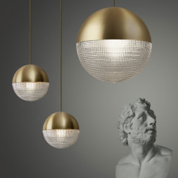 Подвесной светильник Lee Broom Lens Flair Pendant Light Brushed Brass LEN0010