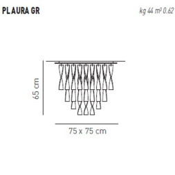 Потолочный светильник Axo Light Aura PL AURA GR BC PLAURAGRBCCRE27