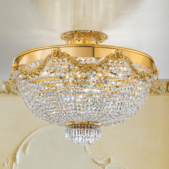 Потолочный светильник Masiero Impero &amp; Deco VE 818 PL18 CUT CRYSTAL