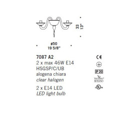 Бра De Majo 7087 A2 070870A20