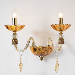 Бра Euroluce Bloom A2 Gold Amber