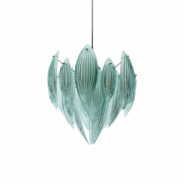 Подвесной светильник IDL Paradise 430/62 Chrome Aquamarine