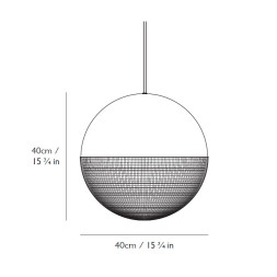 Подвесной светильник Lee Broom Lens Flair Pendant Light Matte Black LEN0011