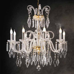 Люстра Beby Group Crystal 360/8 Light gold HALF CUT