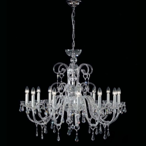 Люстра Italamp 280/12 Transp. / C / Spectra Crystal