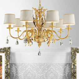 Люстра Masiero Acantia 8 G03 / DAM/14/WH Cut crystal