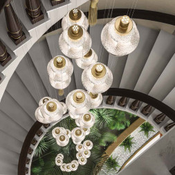 Подвесной светильник Beby Group Love 7620B01 Light Gold Golden Portoino