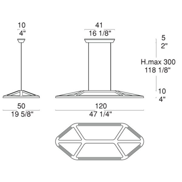 Подвесной светильник iTRE Aki S 0004430