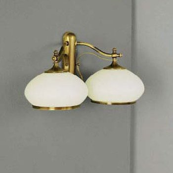 Бра Orion WA 2-720/2 patina/385 opal-patina