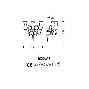 Бра Sylcom Teodato 1022/A3 K FU