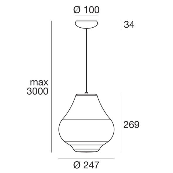 Подвесной светильник Linea Light Sisters 8384