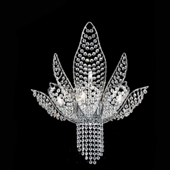 Настенный светильник IDL Ninfea 436/4+1A Chrome Swarovski