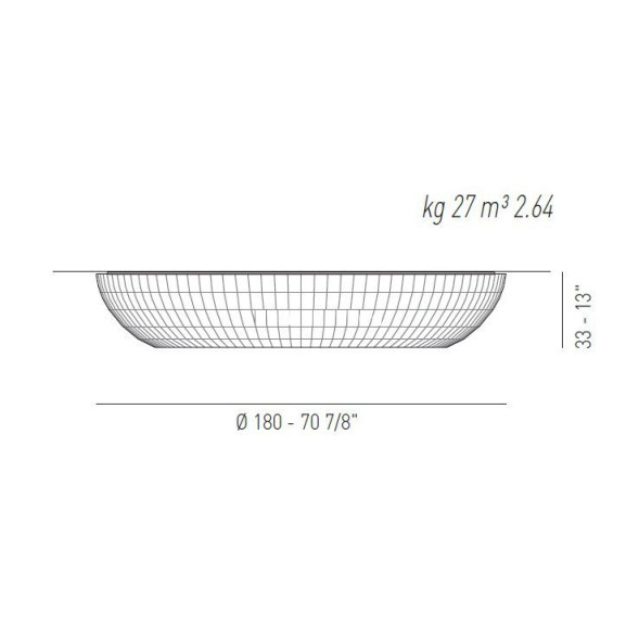 Потолочный светильник Axo Light Bell PL BEL 180 Nero PLBEL180FLENEXX
