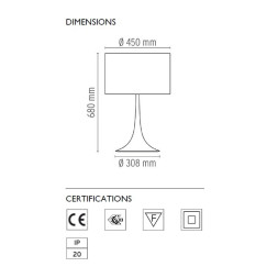 Настольная лампа Flos Spun Light T2 Mud F6611021