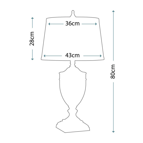 Настольная лампа Quoizel Dennison QZ/DENNISON PB