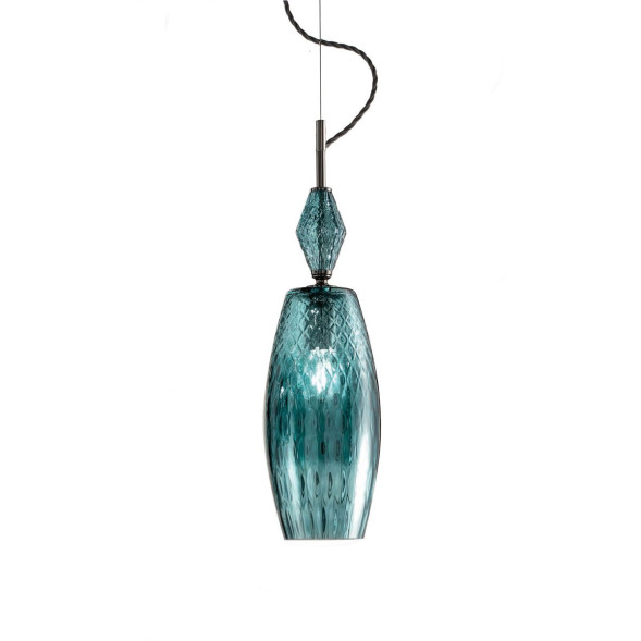 Подвесной светильник Euroluce Mood Rebel S1 nichel teal blu