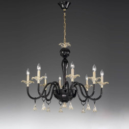 Люстра Vetri Lamp 894/8 Nero Oro
