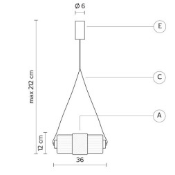 Подвесной светильник Karman Nox SE124 2N INT