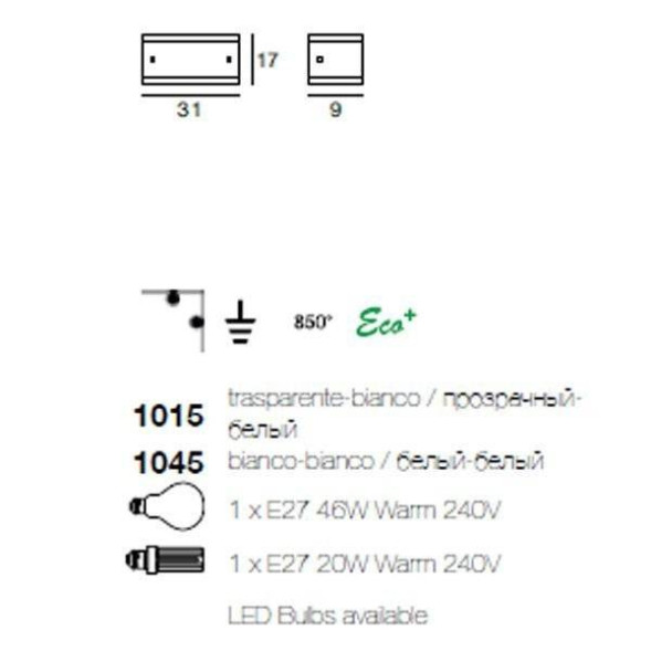 Бра Linea Light Class Modern collection 1015