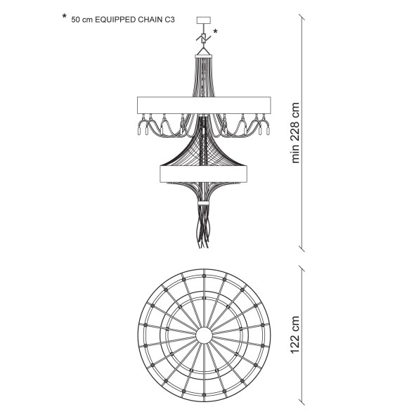 Люстра Baga Bespoke Stravagante ST01 M05 | T20 cat. C