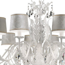 Люстра Masiero Acantia 12 V95 / DAM/14/WH Cut crystal