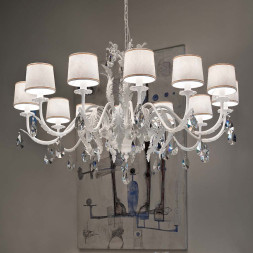 Люстра Masiero Acantia 12 V95 / DAM/14/WH Cut crystal