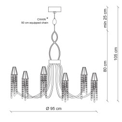 Люстра Patrizia Garganti Moulin Rouge PG309