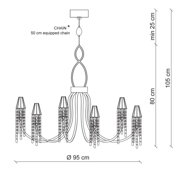Люстра Patrizia Garganti Moulin Rouge PG309