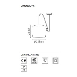 Подвесной светильник Flos AIM White F0090009 x 3 + F0093009