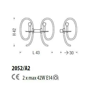 Бра Sylcom Tron 2052/A2 DEN