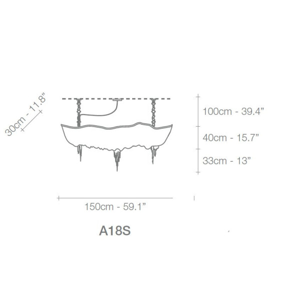 Подвесной светильник Terzani Atlantis A18S E9 C8